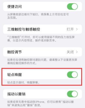 鱼台苹果授权维修站分享iPhone轻点无法唤醒怎么办