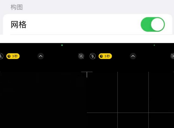 鱼台苹果手机维修网点分享iPhone如何开启九宫格构图功能