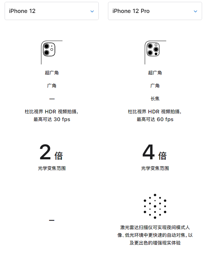 鱼台苹果手机维修分享苹果 iPhone 12 与 iPhone 12 Pro 选哪款 